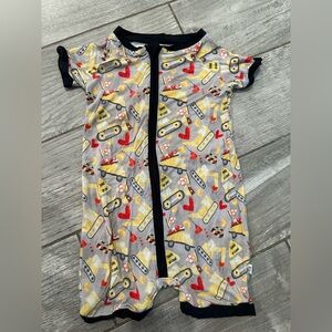 Construction Valentines Theme Toddler Bamboo Shortie